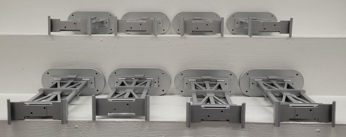 MTH 40-1047 O Silver Elevated Subway Trestle Set EX