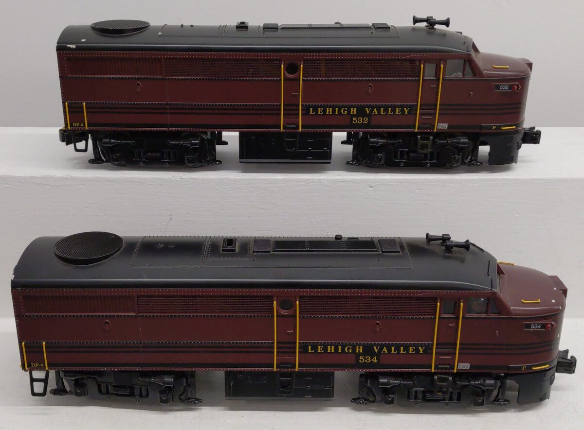 Williams 20903 O Lehigh Valley Alco FA1 A-A 3-Rail w/Horn & Bell DIesel Loco Set VG/Box