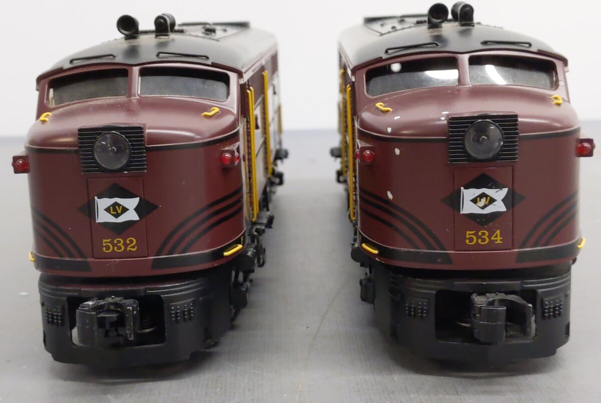 Williams 20903 O Lehigh Valley Alco FA1 A-A 3-Rail w/Horn & Bell DIesel Loco Set VG/Box