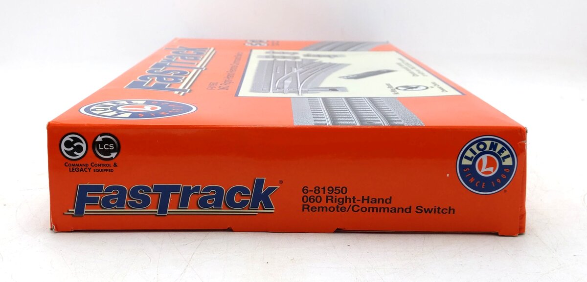 Lionel 6-81950 O O60 FasTrack Remote Right Hand Remote Command Switch Turnout EX/Box