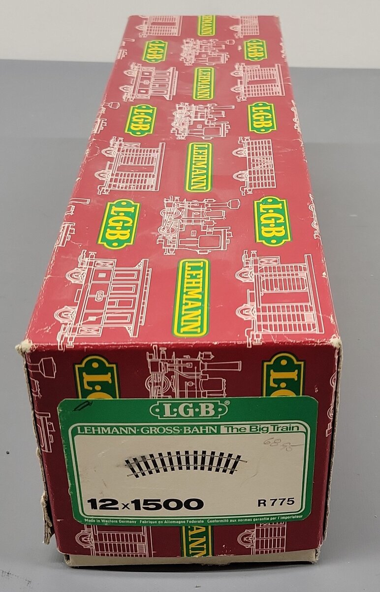 LGB 1500 G Scale Wide Radius Curved Track Sections [12] VG/Box