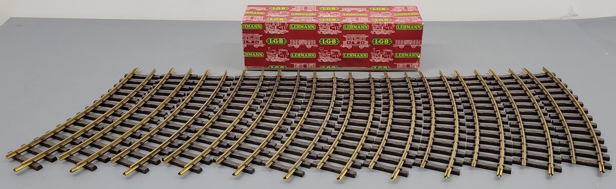 LGB 1500 G Scale Wide Radius Curved Track Sections [12] VG/Box
