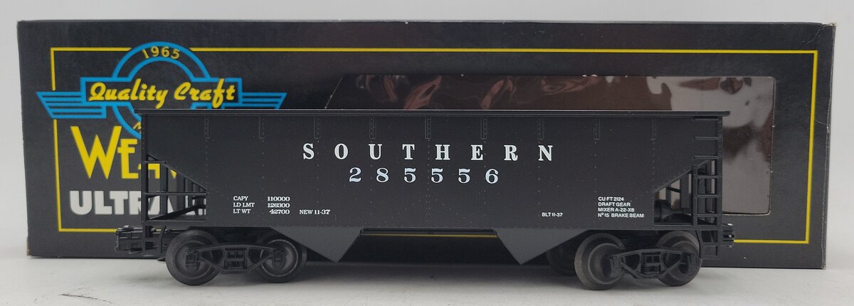 Weaver U1147L O Gauge Southern 2-Bay Offset Coal Hopper #285556 (3 Rail) EX/Box