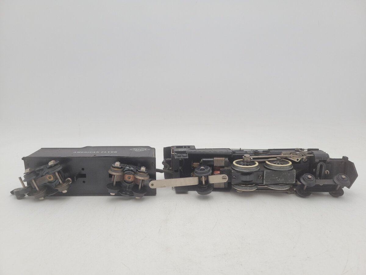 American Flyer 300AC Vintage S Reading 4-4-2 Reading Steam Locomotive & Tender VG