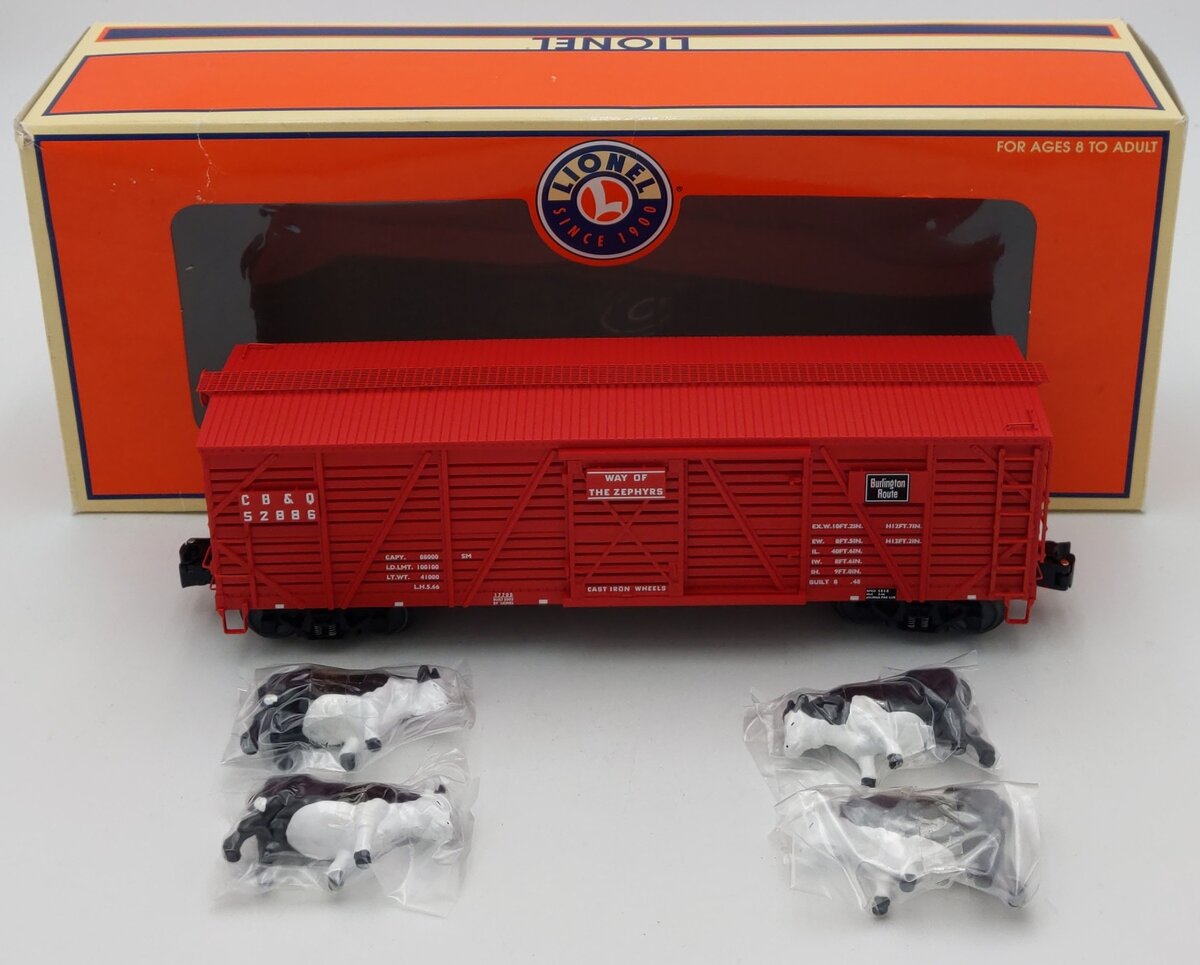 Lionel 6-17705 O Gauge Burlington ACF 40 Ton Stock Car #52886 LN/Box
