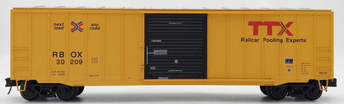 Atlas 2003151-1 O Gauge TTX Trainman ACF 50' Boxcar #30209 [3-Rail] LN/Box