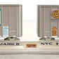 Walthers 932-41052 HO Scale NYC Mark IV Flexi-Van Flatcar w/Two Trailers #9715 EX