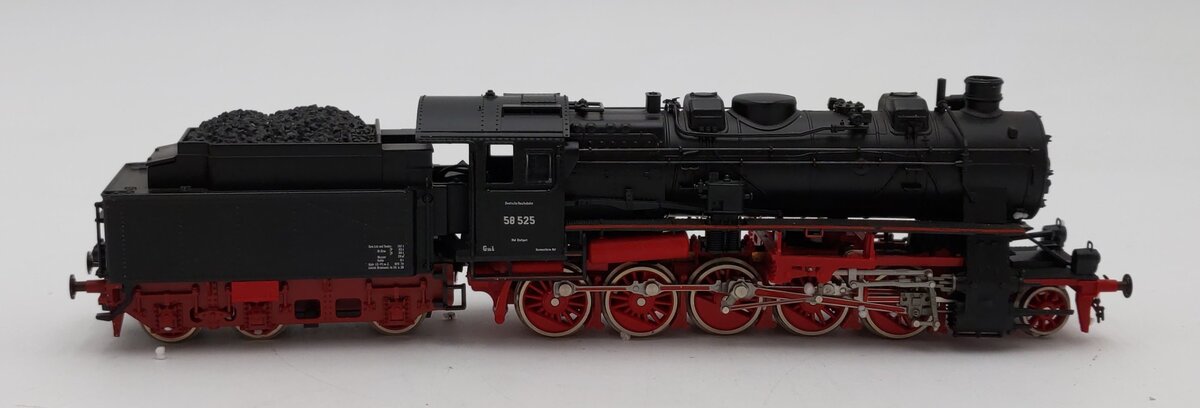Roco 04112A HO Scale DRG BR 58 2-10-0 Steam Locomotive w/ Tender #58525 VG/Box