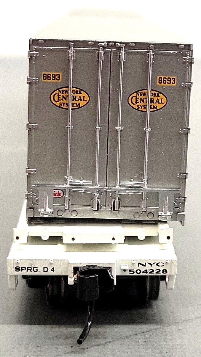 Walthers 932-3921 HO Scale New York Central Flexi-Van Flatcar w/Trailers #504228 EX
