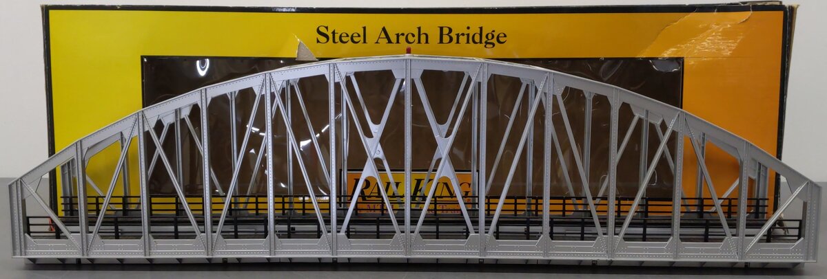 MTH 40-1101 30" Long Silver Steel Arch Bridge EX/Box