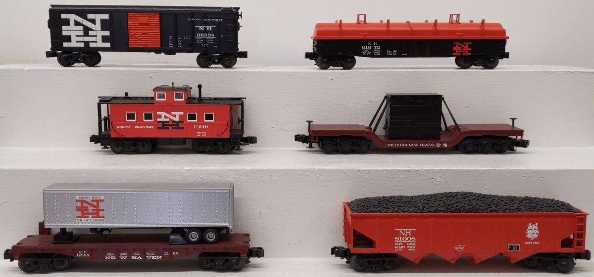 MTH 30-7013 O New Haven RailKing Freight Car Set (Set of 6) EX/Box