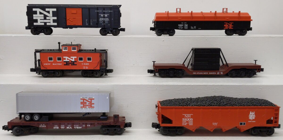 MTH 30-7013 O New Haven RailKing Freight Car Set (Set of 6) EX/Box