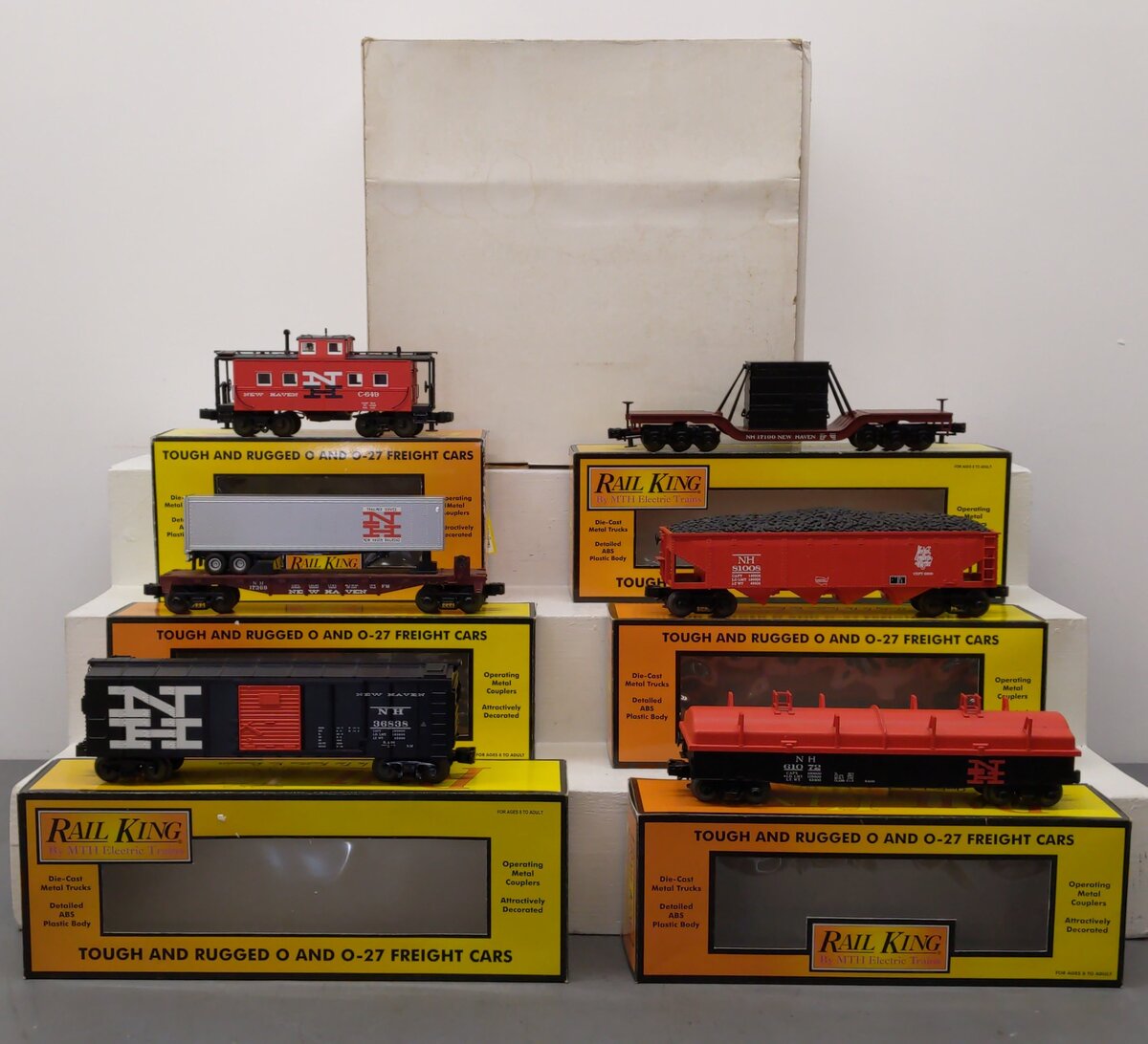 MTH 30-7013 O New Haven RailKing Freight Car Set (Set of 6) EX/Box