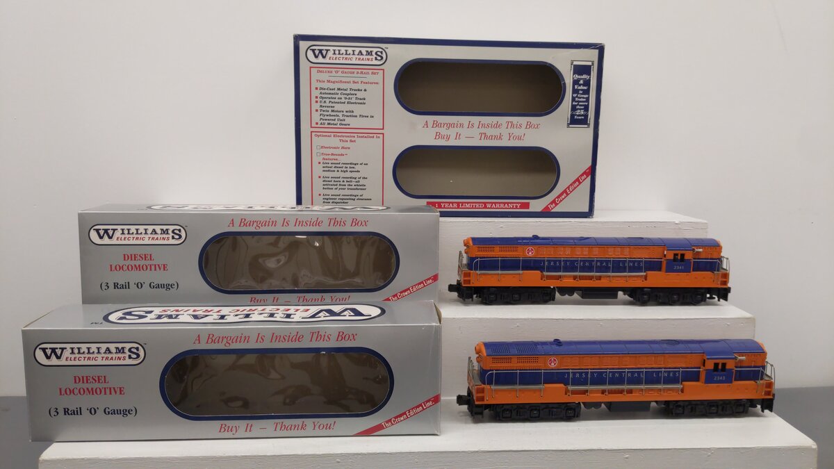 Williams WAL362057 Central of New Jersey  FM (Set of 2) EX/Box