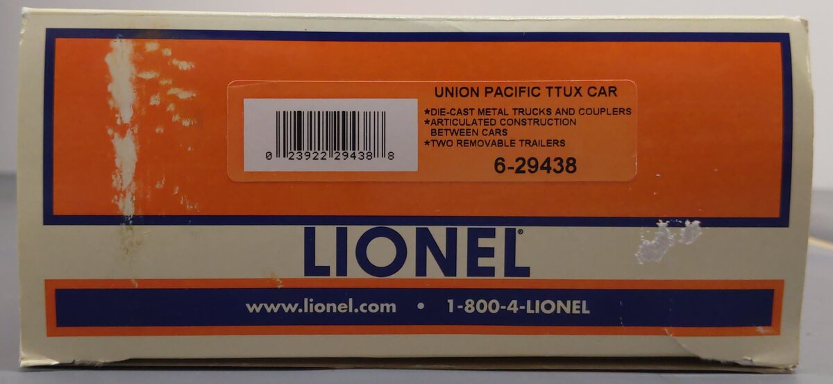 Lionel 6-29438 O Gauge Union Pacific TTUX Car LN/Box