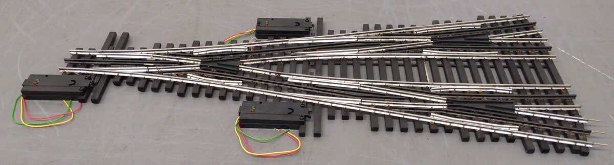 Ross 170M25 O Gauge Four Way Switch Turnout with Dz1000 VG