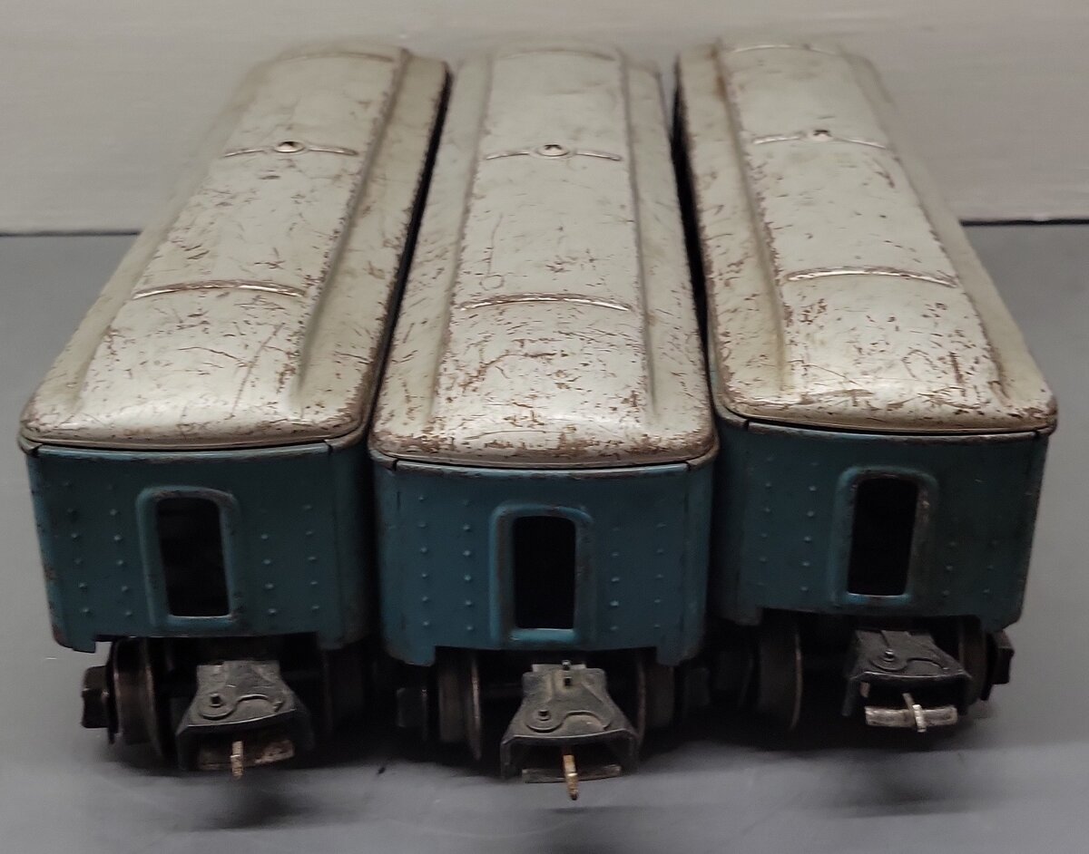 Lionel 2640S Vintage O Prewar Blue Pullman Car Passenger Set: 2640, 2640, 2641