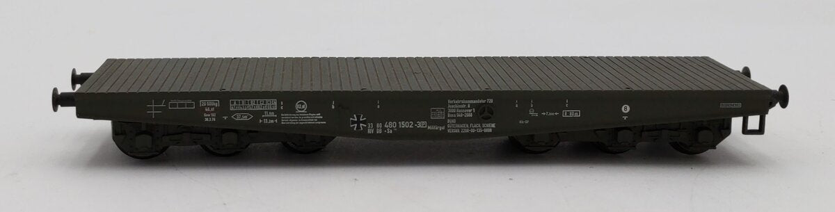 Liliput L221220 HO Scale 6-Achsiger Flachwagen Der Bundeswehr Flat Car LN/Box