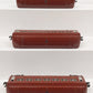Lionel 2442S Vintage O Tinplate Brown Passenger #2442, 2442, 2443 (Set of 3) VG