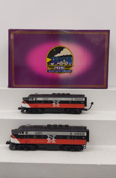 MTH 20-2089-1 O Gauge New Haven F-3 AA Diesel Set w/PS1 #1197/1199 EX/Box