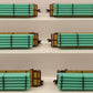 MTH 20-90778 O Gauge Premier Flat Car W/Pipe Load 6-Car Set EX/Box