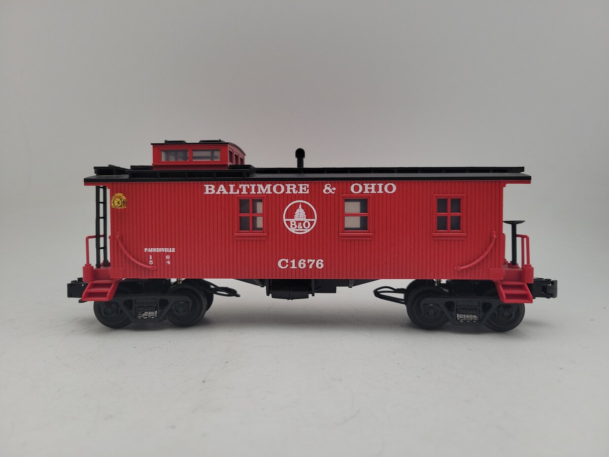 MTH 30-7723 O Gauge Baltimore & Ohio Woodsided Caboose #C1676 LN/Box