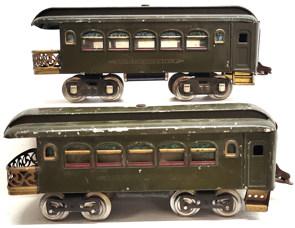 Lionel 36 Vintage Standard Gauge NYC Dark Olive Observation Car [2]
