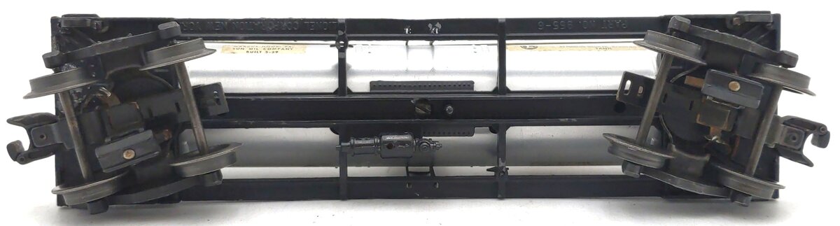 Lionel 2955 Vintage O Gauge Prewar Sunoco Diecast Single Dome Tank Car