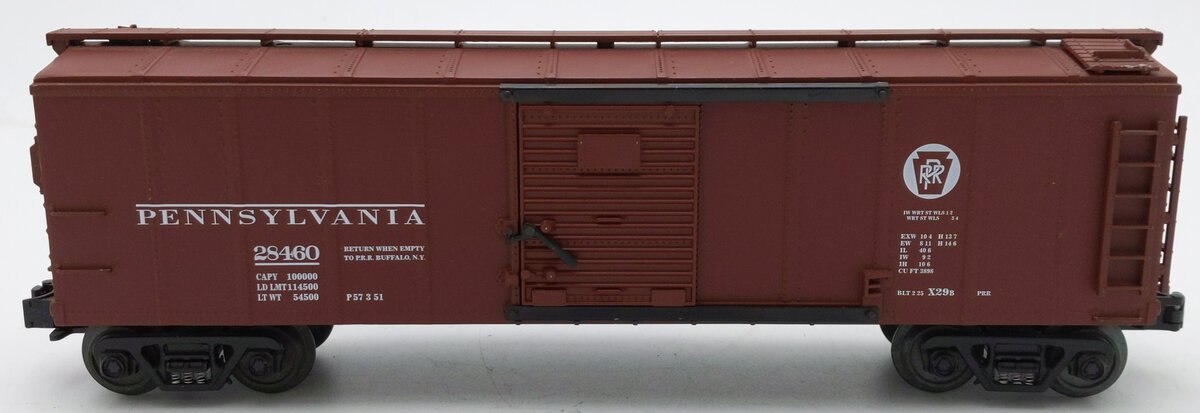 MTH 30-8401 O Gauge Pennsylvania Railroad Diecast Boxcar #28460 EX