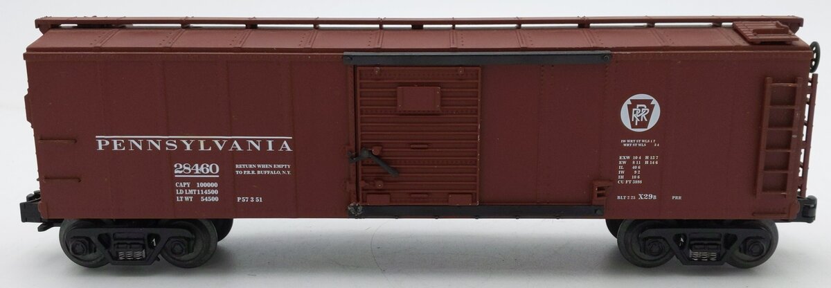 MTH 30-8401 O Gauge Pennsylvania Railroad Diecast Boxcar #28460 EX