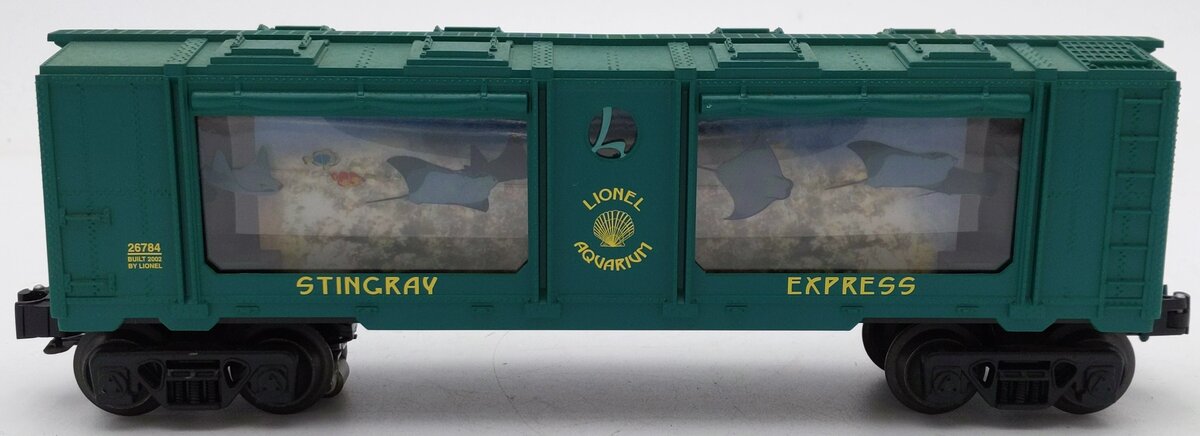 Lionel 6-26784 O Gauge Lighted Stingray Express Aquarium Car EX