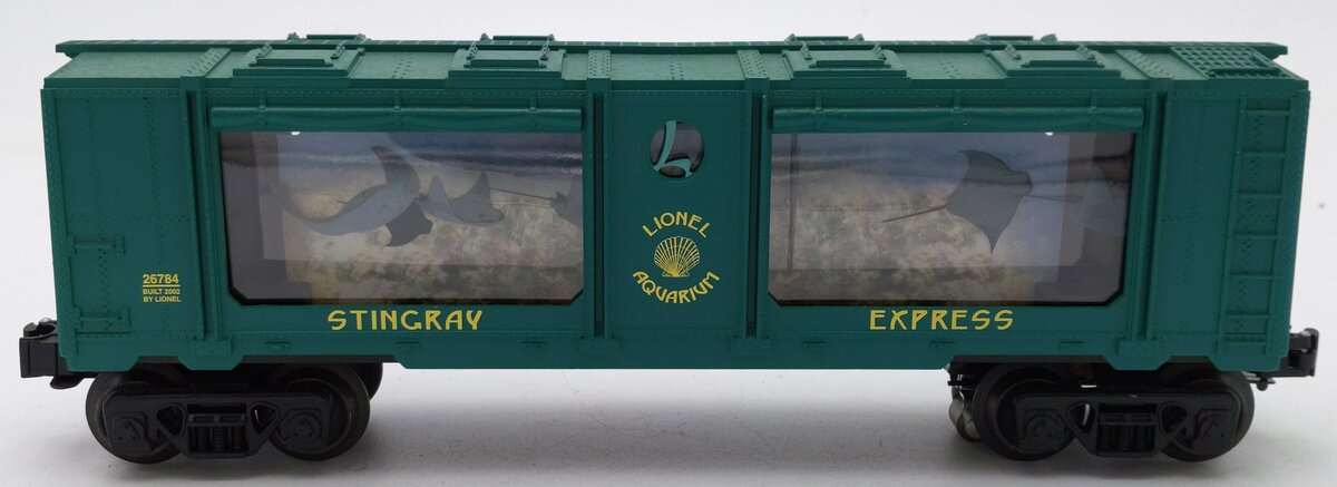 Lionel 6-26784 O Gauge Lighted Stingray Express Aquarium Car EX