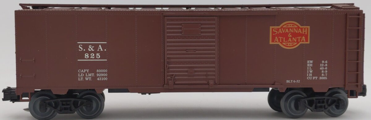 Weaver O Gauge Savannah & Atlanta ARA Boxcar #285 LN/Box