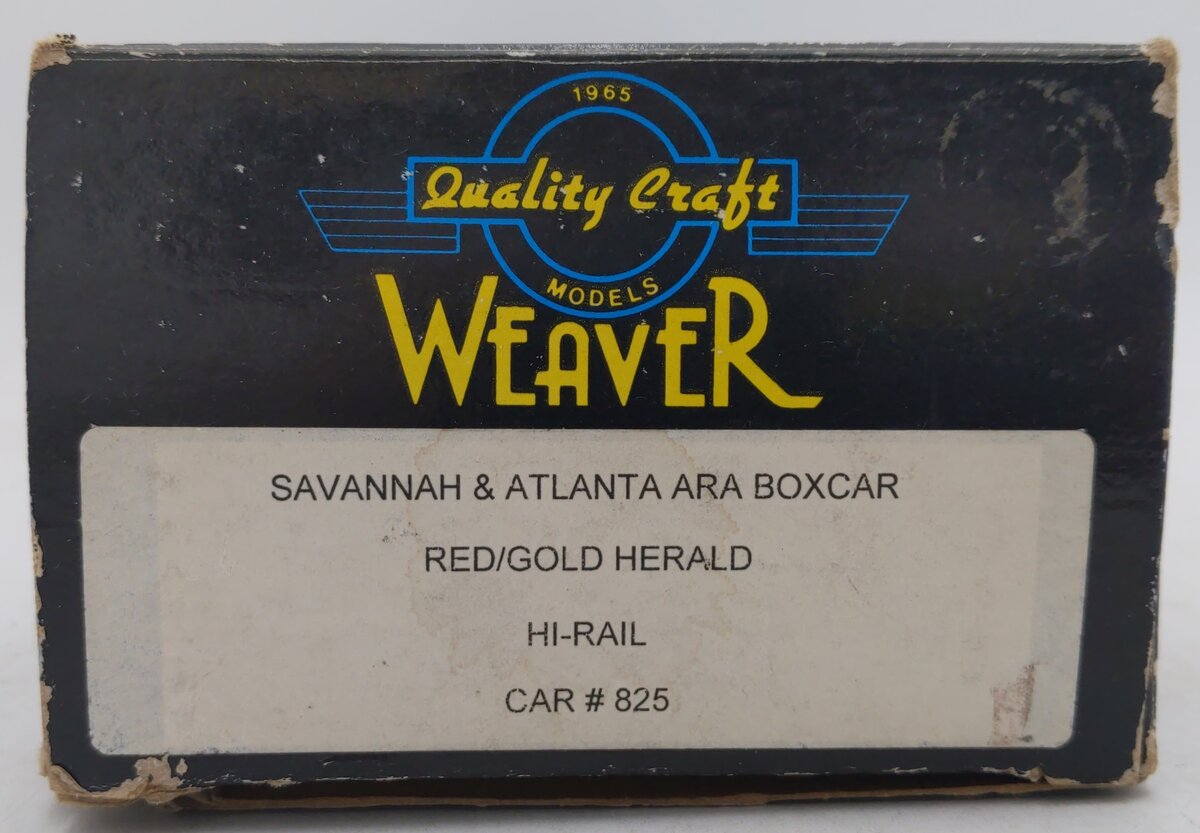 Weaver O Gauge Savannah & Atlanta ARA Boxcar #285 LN/Box