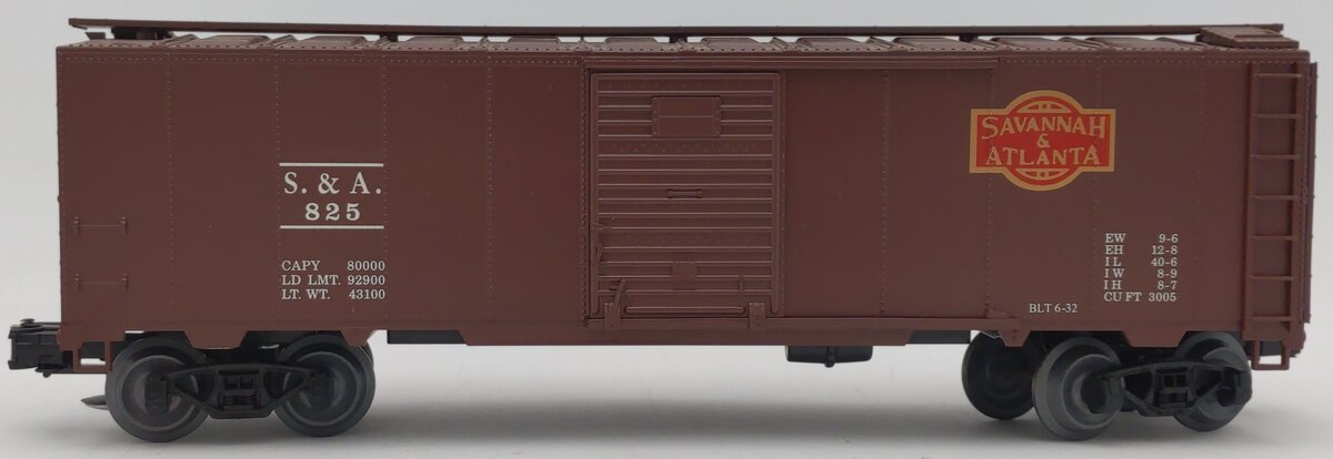 Weaver O Gauge Savannah & Atlanta ARA Boxcar #285 LN/Box