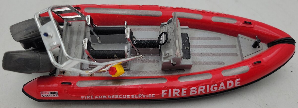 MTH 30-76249 O Gauge New Haven Flat Car w/Rescue Boat VG/Box