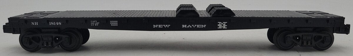 MTH 30-76249 O Gauge New Haven Flat Car w/Rescue Boat VG/Box
