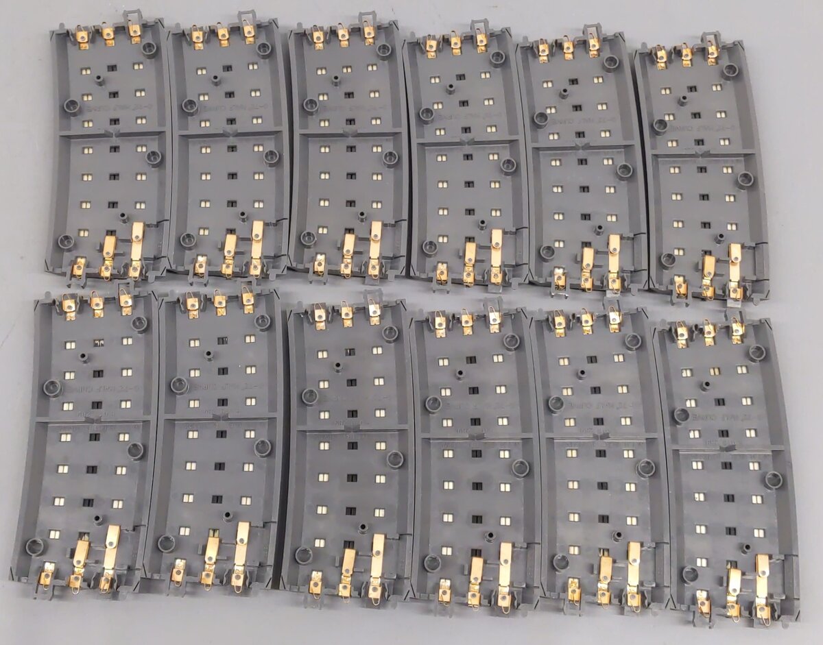 MTH 40-1049 O72 RealTrax Half Curved Track Section (Solid Rail) [12] EX/Box