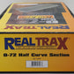 MTH 40-1049 O72 RealTrax Half Curved Track Section (Solid Rail) [12] EX/Box