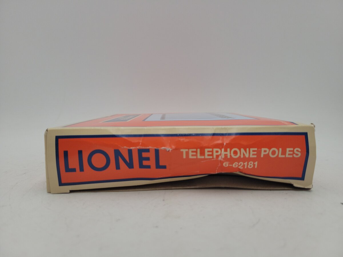 Lionel 6-62181 O Gauge Telephone Poles (Set of 10) NIB