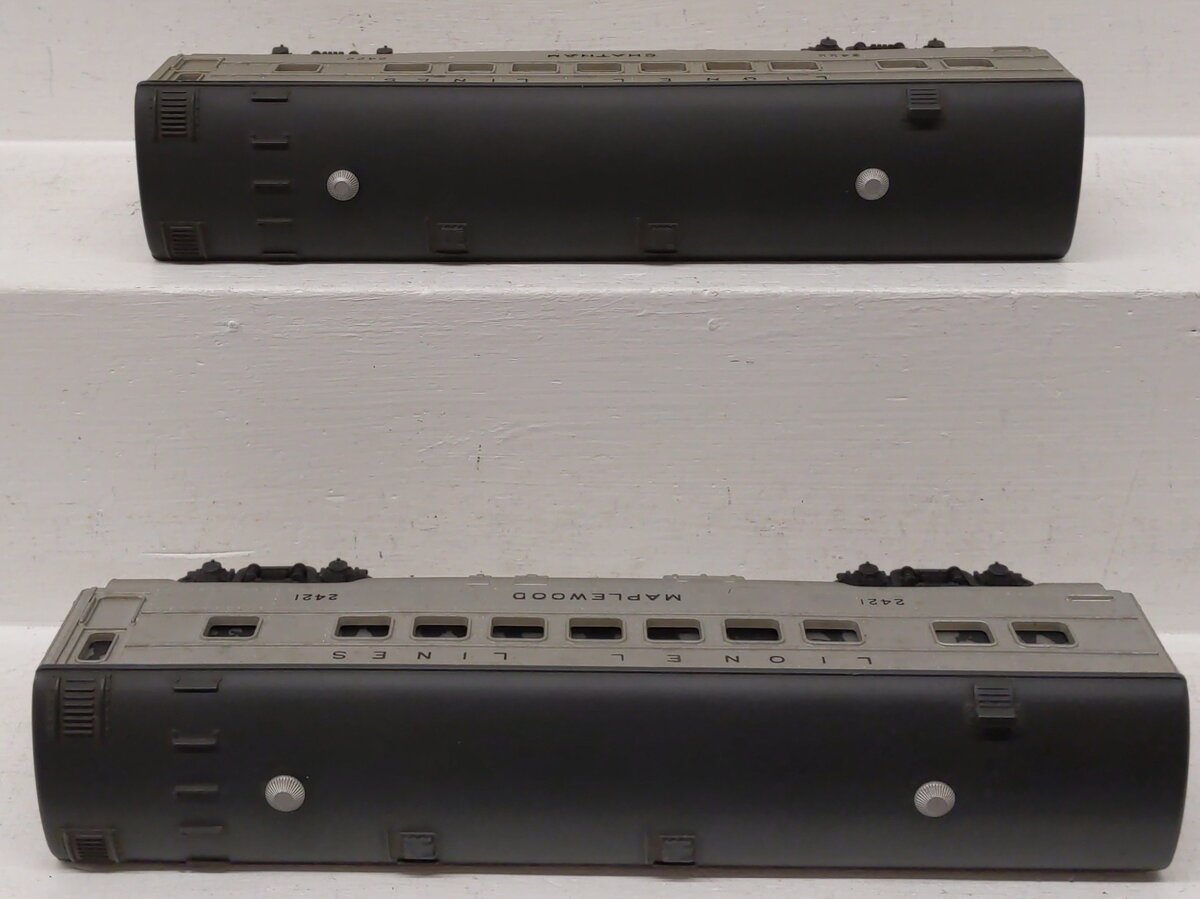 Lionel Vintage O Gauge Lionel Lines Pullman Cars 2421, 2422 [2] VG
