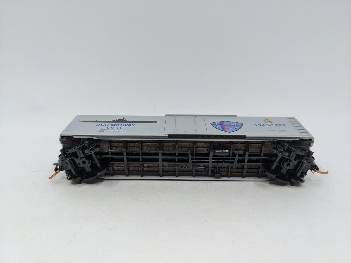 Micro-Trains 03800411 N Navy Series USS Midway 50' Standard Boxcar #CV-41 EX/Box