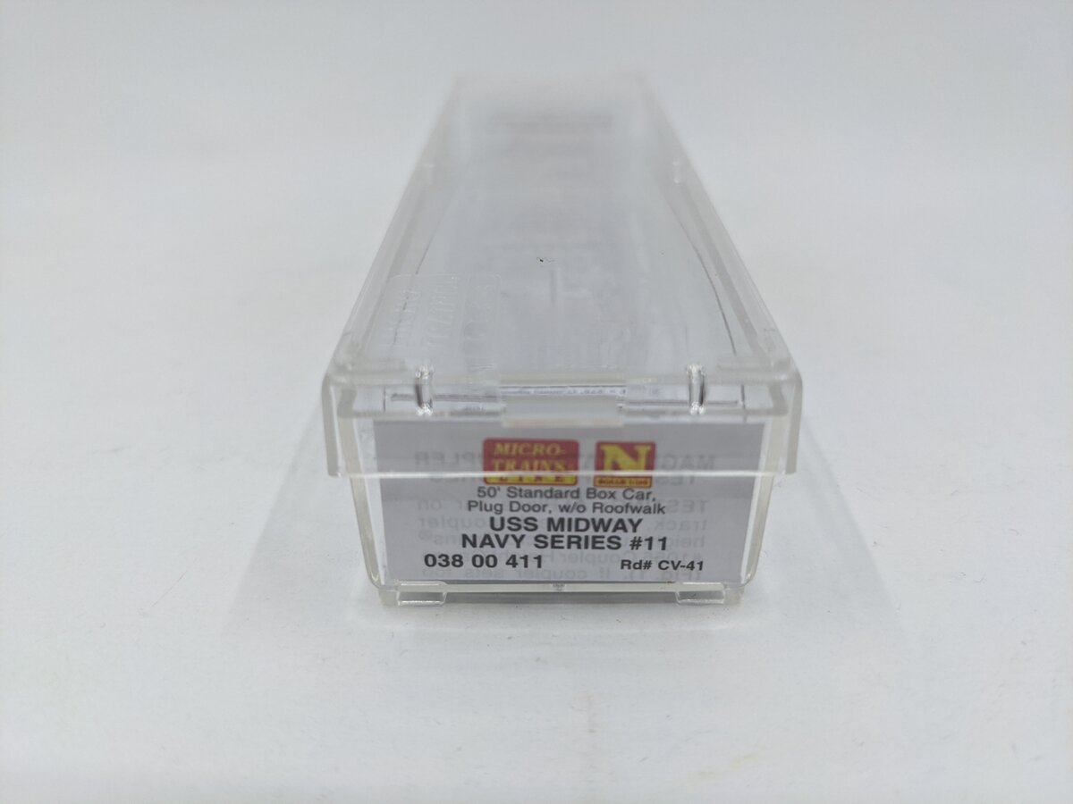 Micro-Trains 03800411 N Navy Series USS Midway 50' Standard Boxcar #CV-41 EX/Box