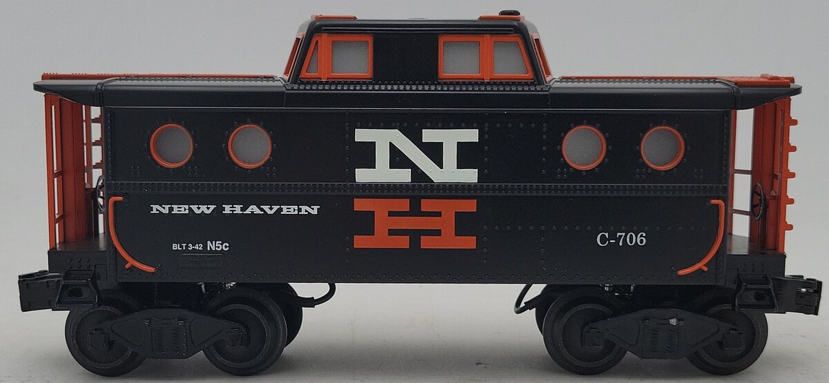 Williams CAB113 O Gauge New Haven Illuminated Caboose #C-706 EX/Box