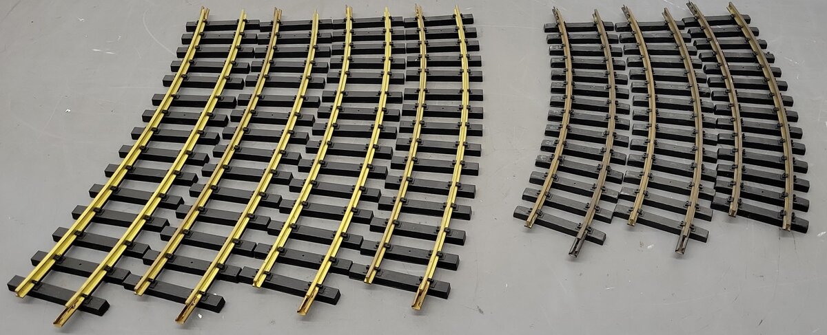 Aristo-Craft G Scale Assorted Curved Brass Track: 30100, 11600 [7] VG