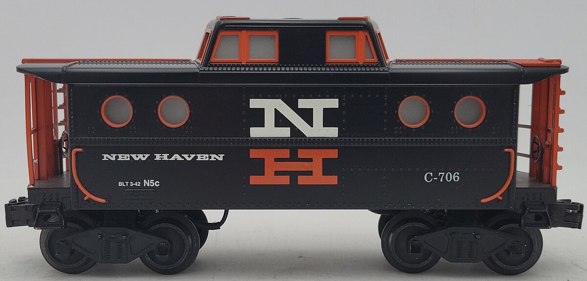 Williams CAB113 O Gauge New Haven Illuminated Caboose #C-706 EX/Box