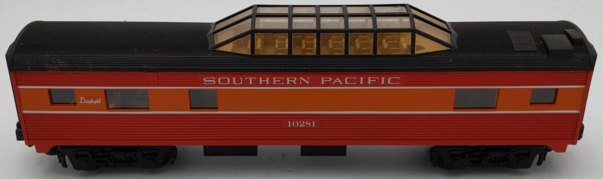 MTH 30-6060S O Southern Pacific Streamlined Vista Dome Car #10281 VG