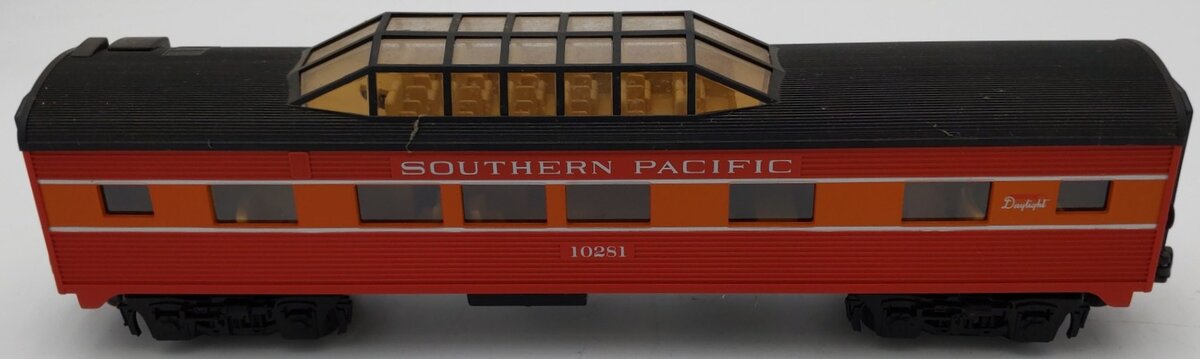 MTH 30-6060S O Southern Pacific Streamlined Vista Dome Car #10281 VG