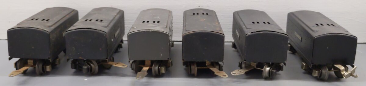 Lionel O Prewar Lionel Lines Tenders #2689T,2689TX,259T,2689T,1689T,2689T [6] VG