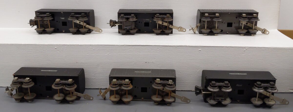 Lionel O Prewar Lionel Lines Tenders #2689T,2689TX,259T,2689T,1689T,2689T [6] VG